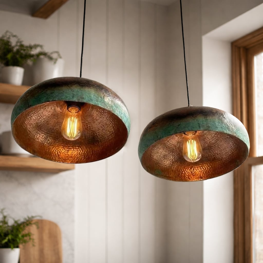 Rustic Copper Pendant Lights
