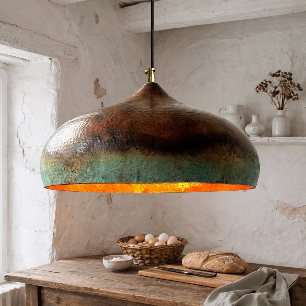 Rustic Copper Pendant Lights