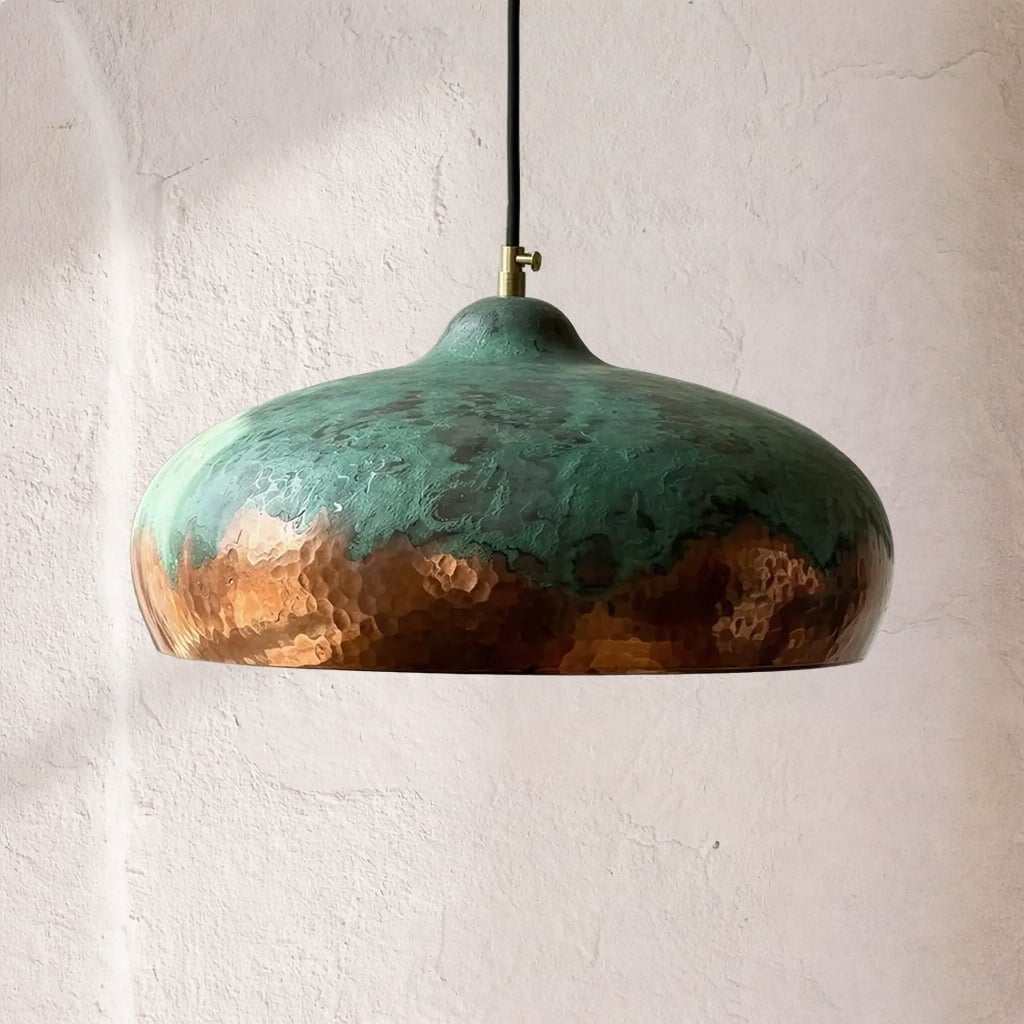 Verdigris Copper Pendant Light