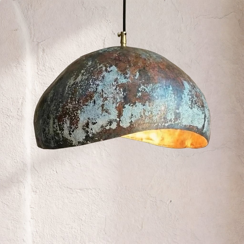 Half-dome Copper Pendant Light