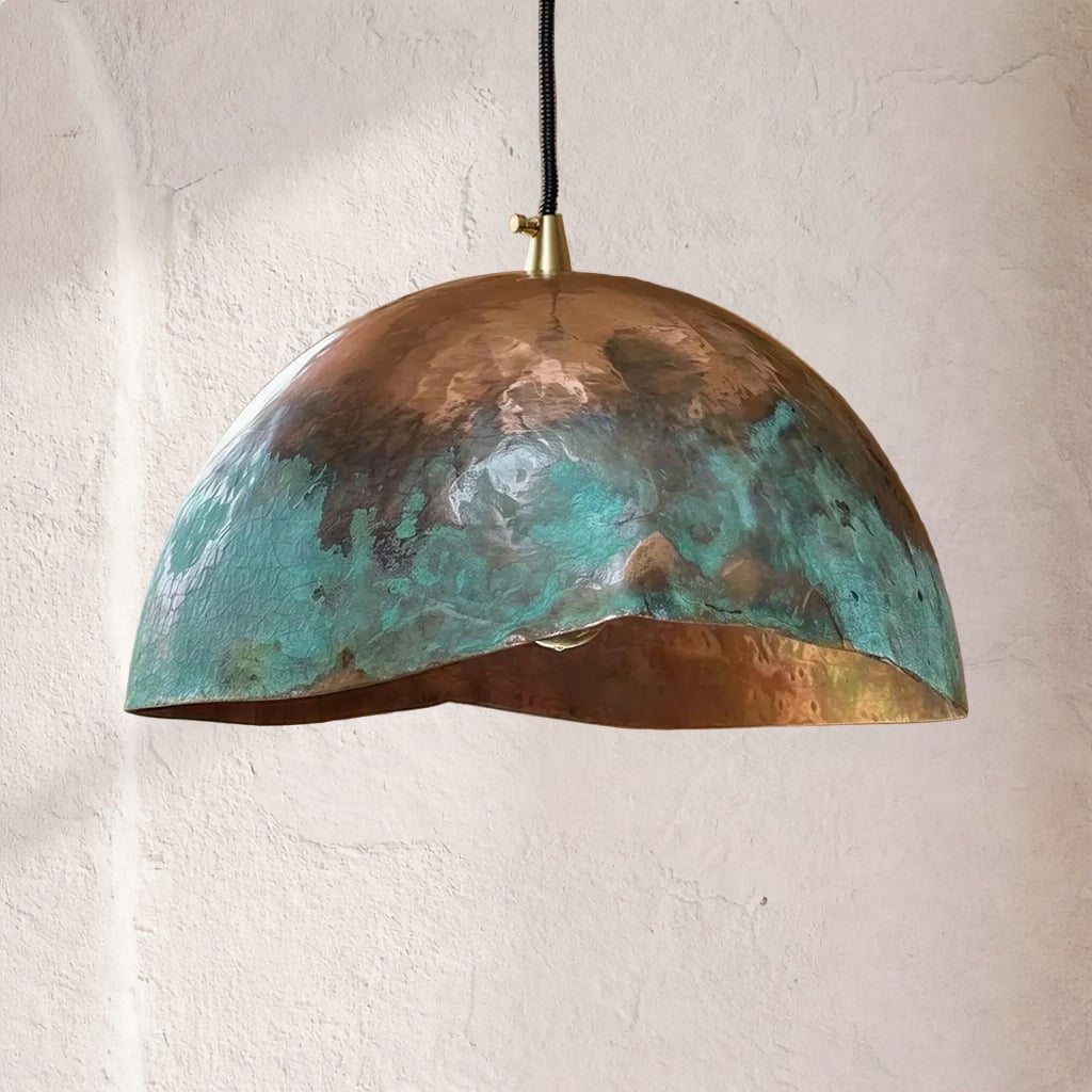 Irregular Copper Pendant Light