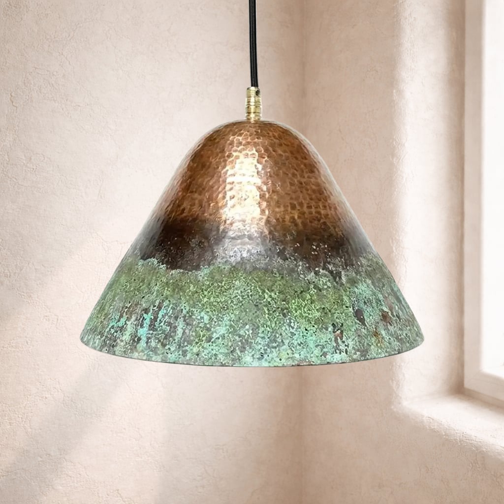 Conical Copper Pendant Light