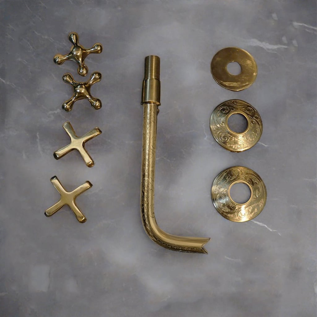 Brass Gooseneck Wall Faucet