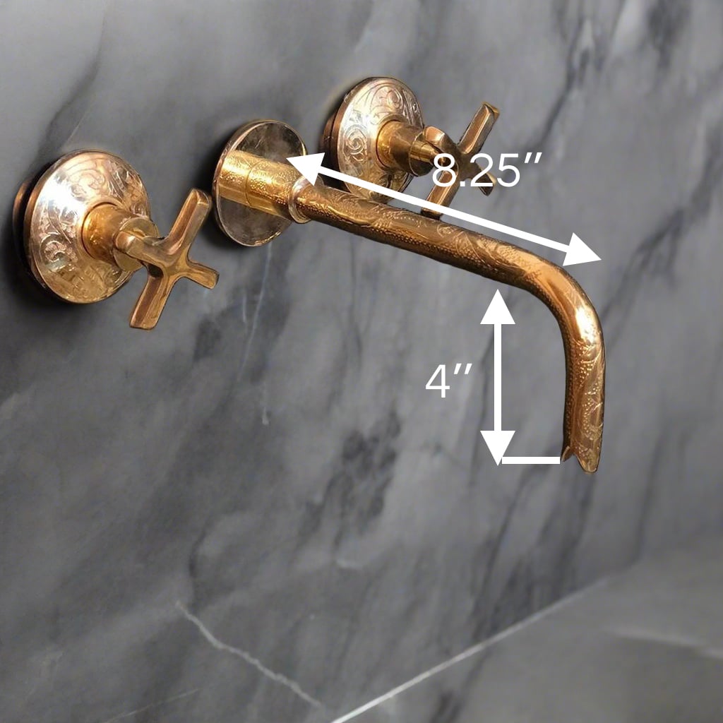 Brass Gooseneck Wall Faucet
