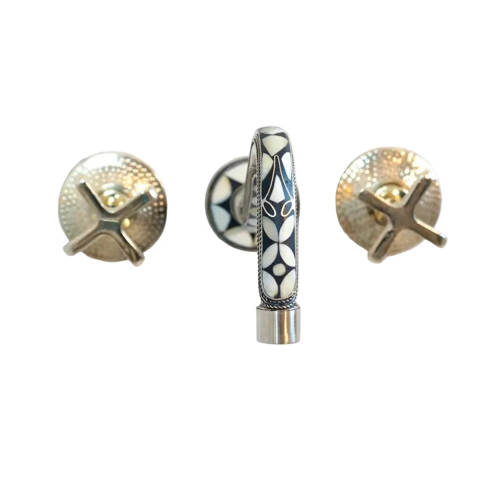 Handcrafted Copper and Brass Wall Mounted Bathroom Faucet for Luxury Homes
