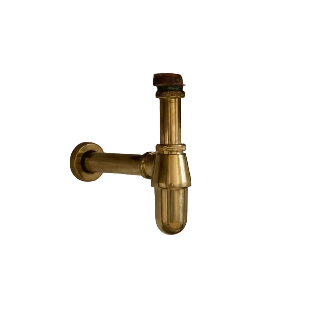 Handcrafted Hammered Unlacquered Brass Bar Sink Drop In