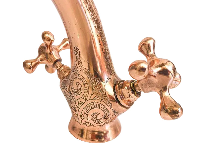 Handcrafted Powder Room Copper Faucet
