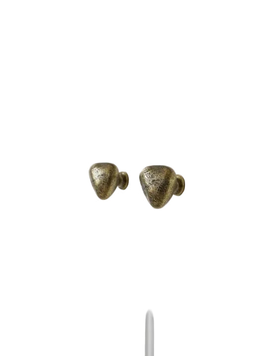 Handcrafted Solid Brass Knob – Textured Antique Finish for Cabinets & Drawers