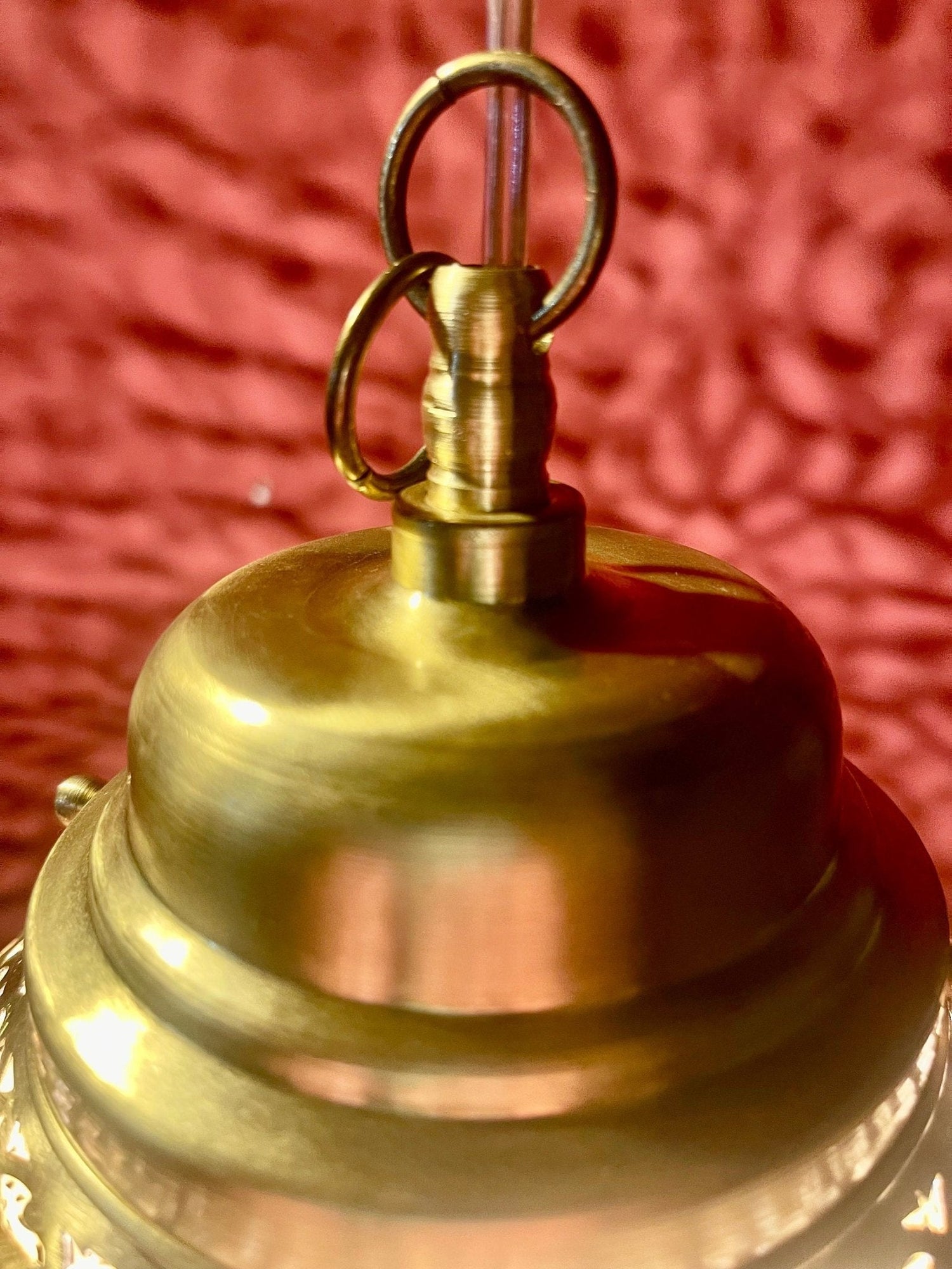 Handcrafted Solid Brass Pendant Light - Moroccan Design Ceiling Lamp