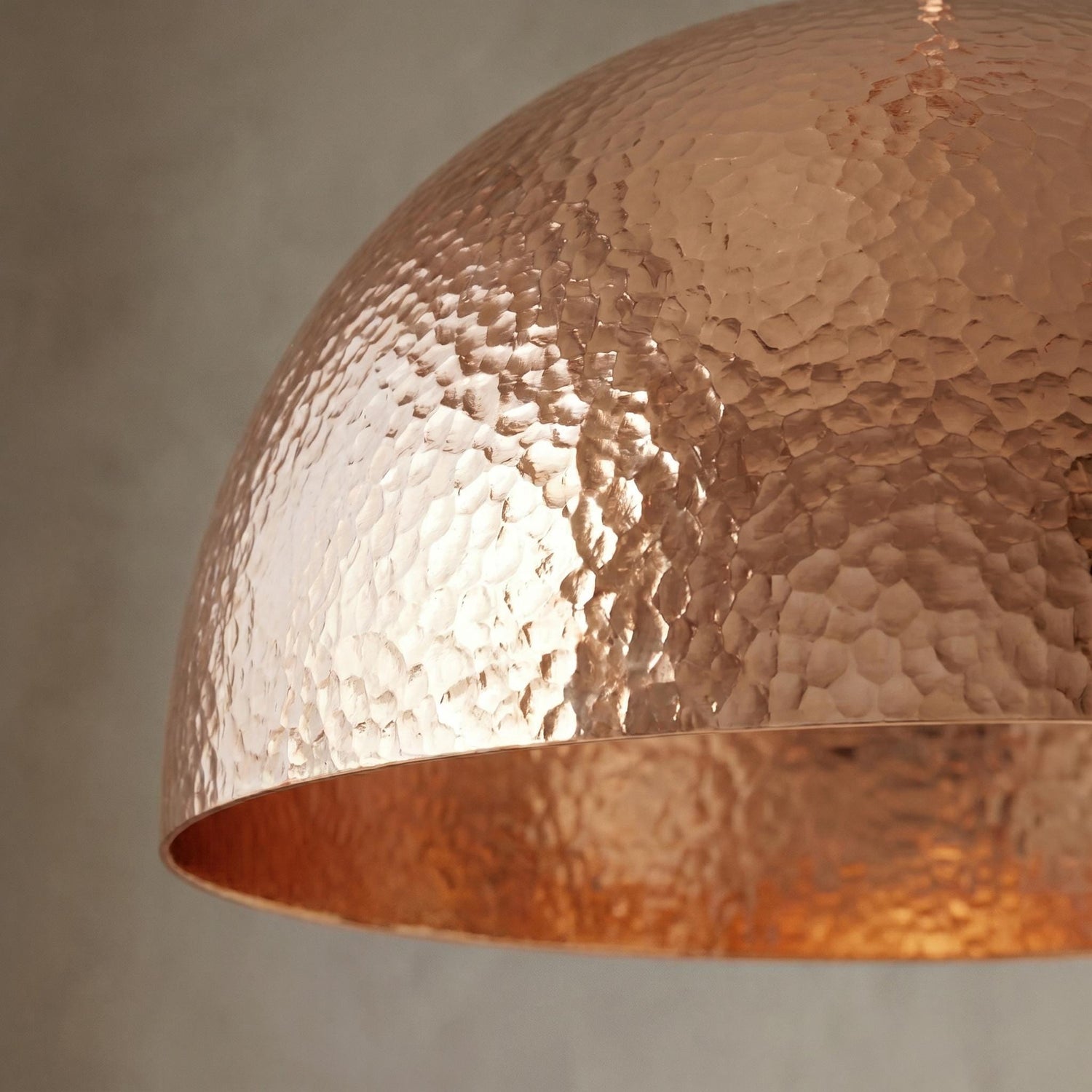 Handmade Copper Pendant Light golden rose finish  Moroccan   hammered copper Dome Lamp