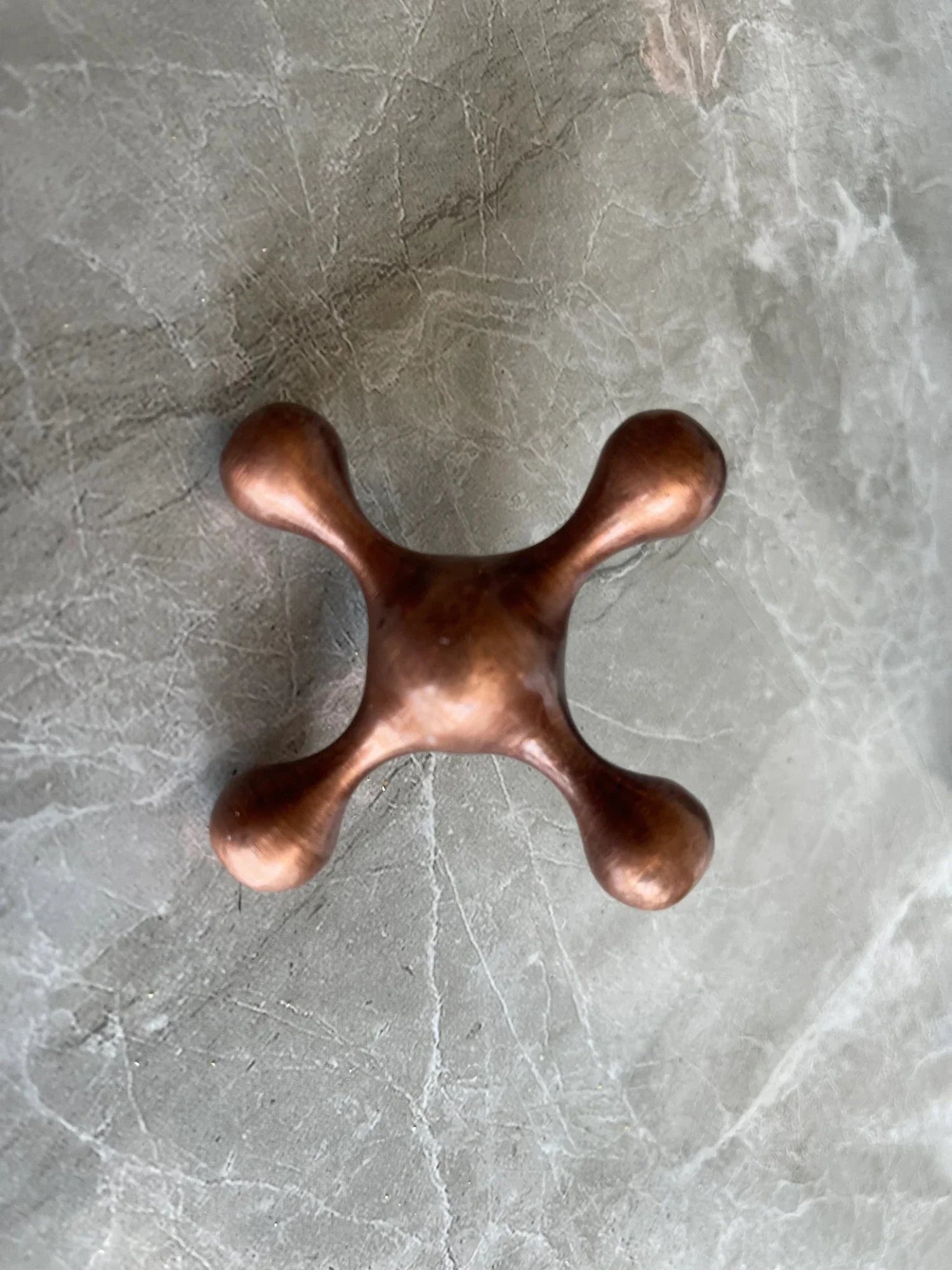 Handmade Hammered Copper Gooseneck Faucet - Single Hole Vanity Tap