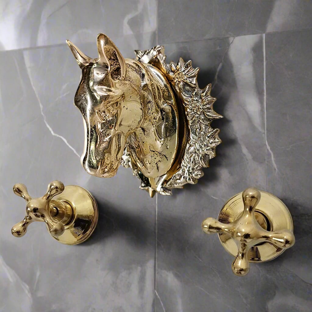 Horse Head Wall Brass Faucet
