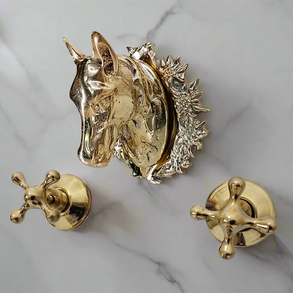 Horse Head Wall Brass Faucet