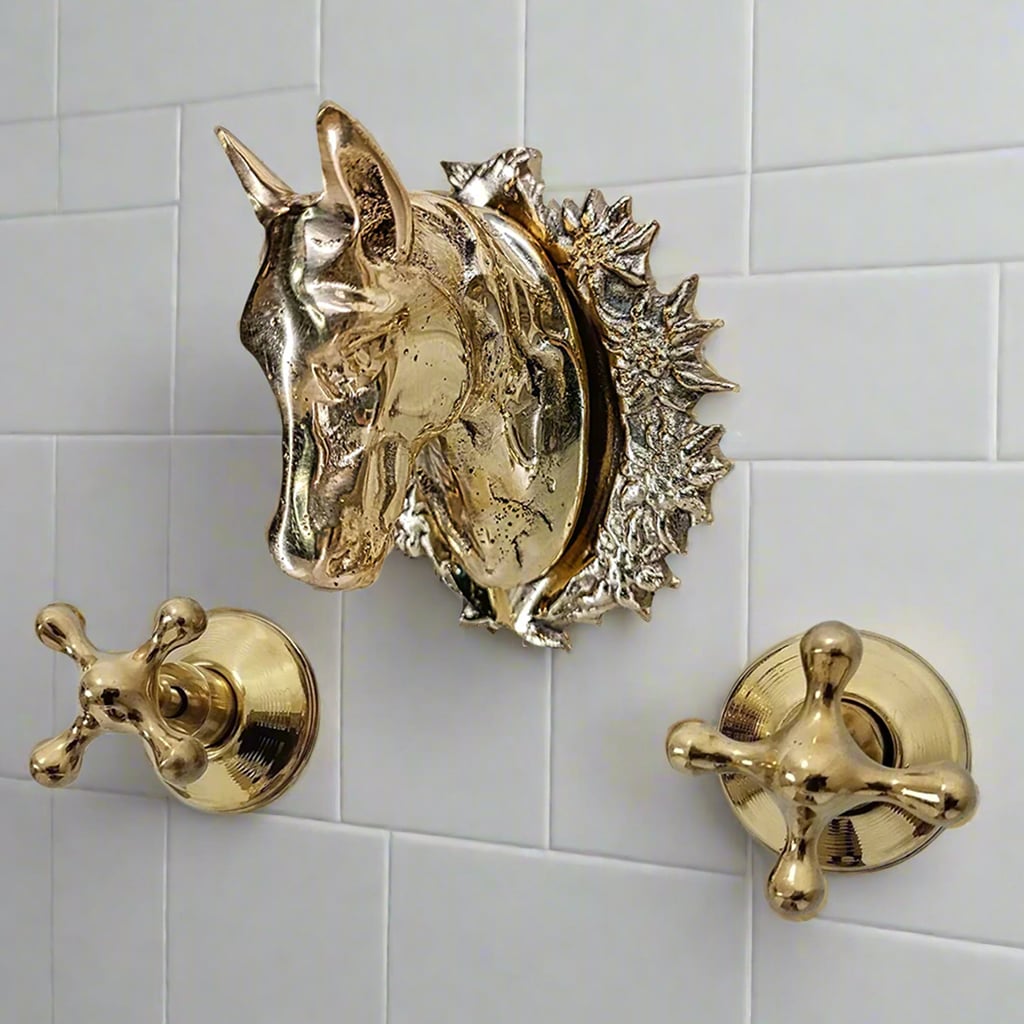 Horse Head Wall Brass Faucet