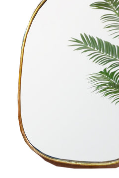 Varaudu Irregular Brass Mirror Handmade Bathroom Wall Mirror 369099663 - Antique Brass Bathroom Mirror, Vanity Wall Decor