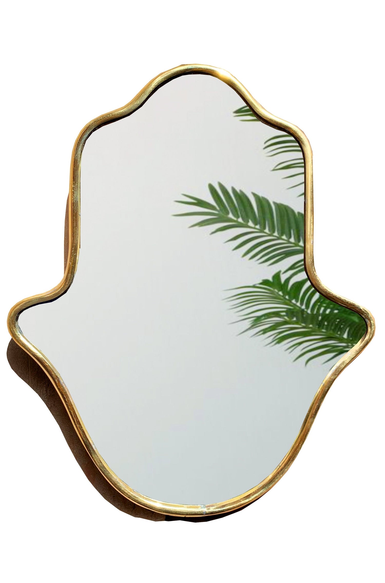 Varaudu Moroccan Handmade Mirror Hamsa Wall Mirror 369099667 - Antique Brass Bathroom Mirror, Vanity Wall Decor
