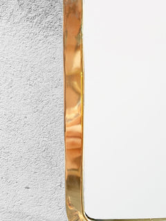 Varaudu Handmade Rectangle Mirrors Gold Brass Frame Mirror 369099657 - Antique Brass Bathroom Mirror, Vanity Wall Decor