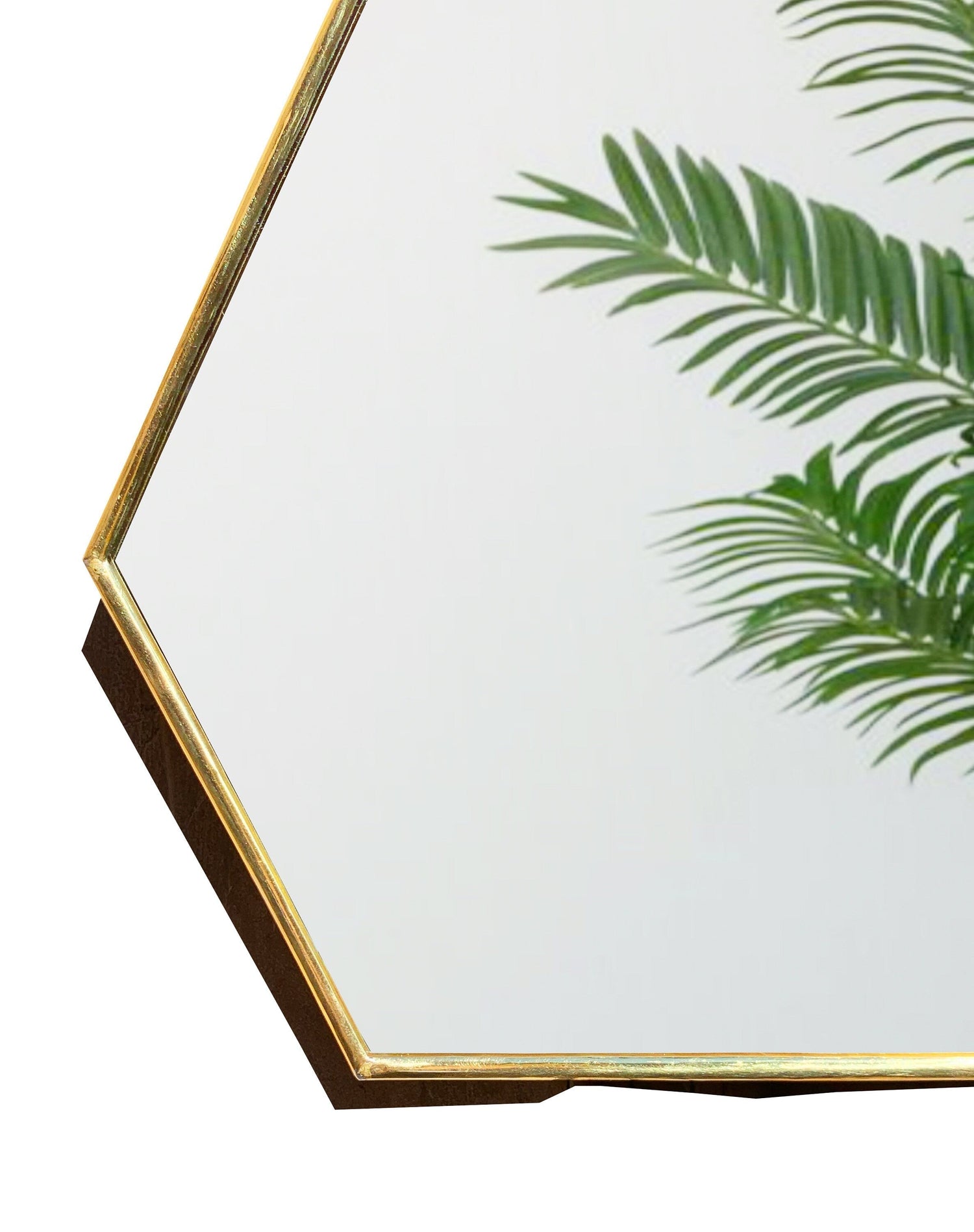 Varaudu Gold Brass Frame Mirror 369099645 - Antique Brass Bathroom Mirror, Vanity Wall Decor