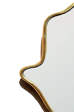 Varaudu Gold Hamsa Mirror Brass Handmade Mirror 369099643 - Antique Brass Bathroom Mirror, Vanity Wall Decor