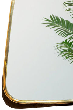 Varaudu Brass Frame Mirror Gold Handcrafted Brass Mirror 369099659 - Antique Brass Bathroom Mirror, Vanity Wall Decor