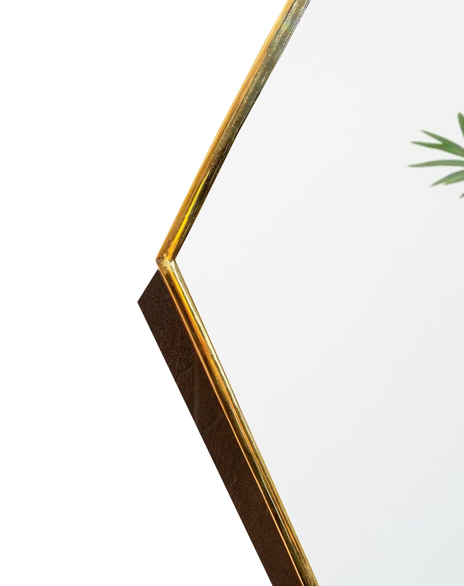 Varaudu Gold Brass Frame Mirror 369099645 - Antique Brass Bathroom Mirror, Vanity Wall Decor