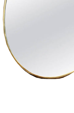 Varaudu Brass Oval Wall Mirror Handmade Antique Brass Circled Mirror 369099666 - Antique Brass Bathroom Mirror, Vanity Wall Decor
