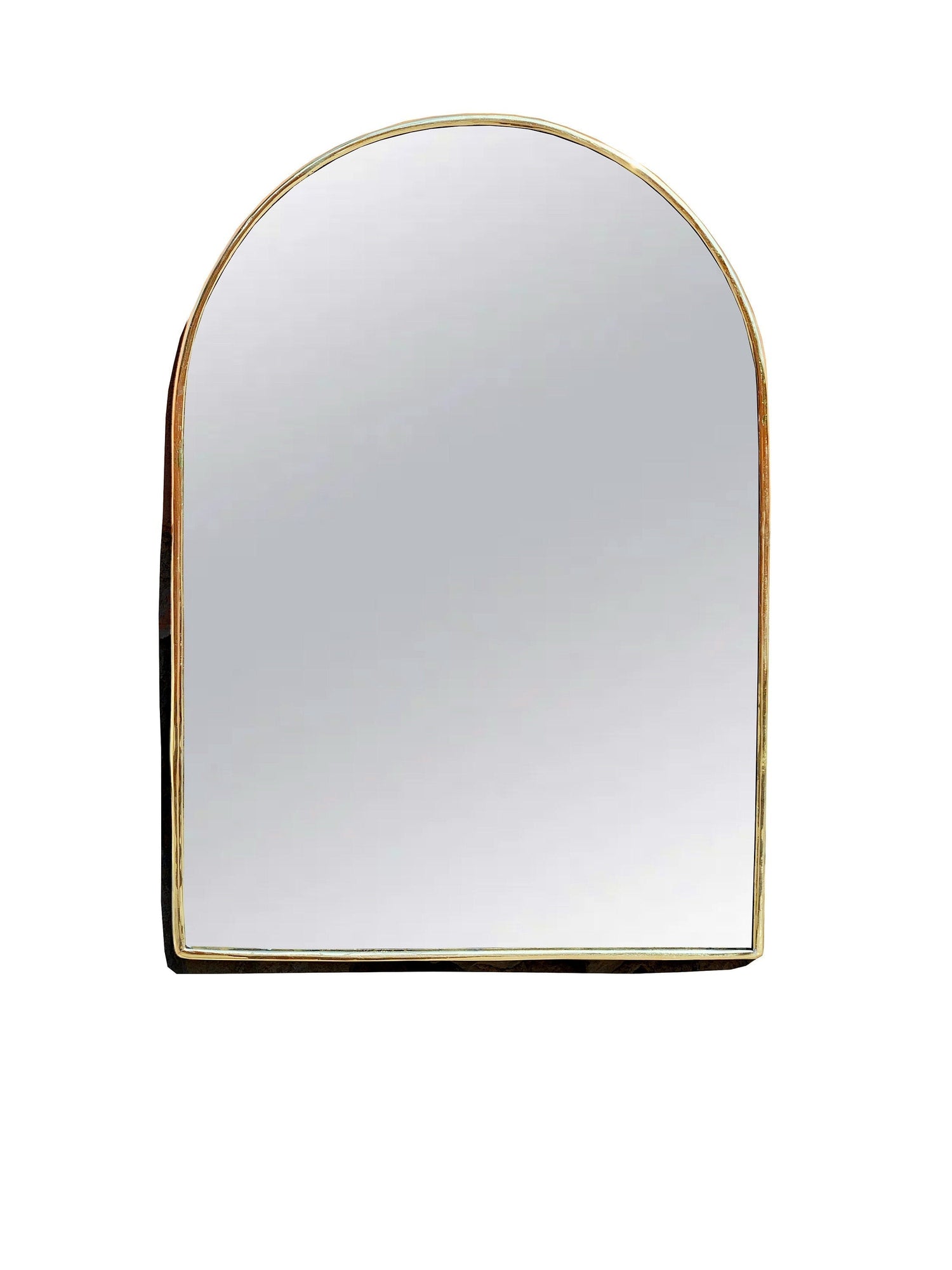 Varaudu Elegant Arched Mirror - Antique Brass Bathroom Mirror, Vanity Wall Decor