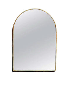Varaudu Elegant Arched Mirror - Antique Brass Bathroom Mirror, Vanity Wall Decor