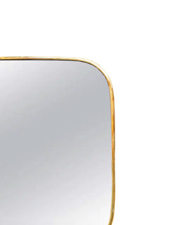 Varaudu Square Gold Mirror Handmade Brass Unlacquered Brass Mirror 369099648 - Antique Brass Bathroom Mirror, Vanity Wall Decor