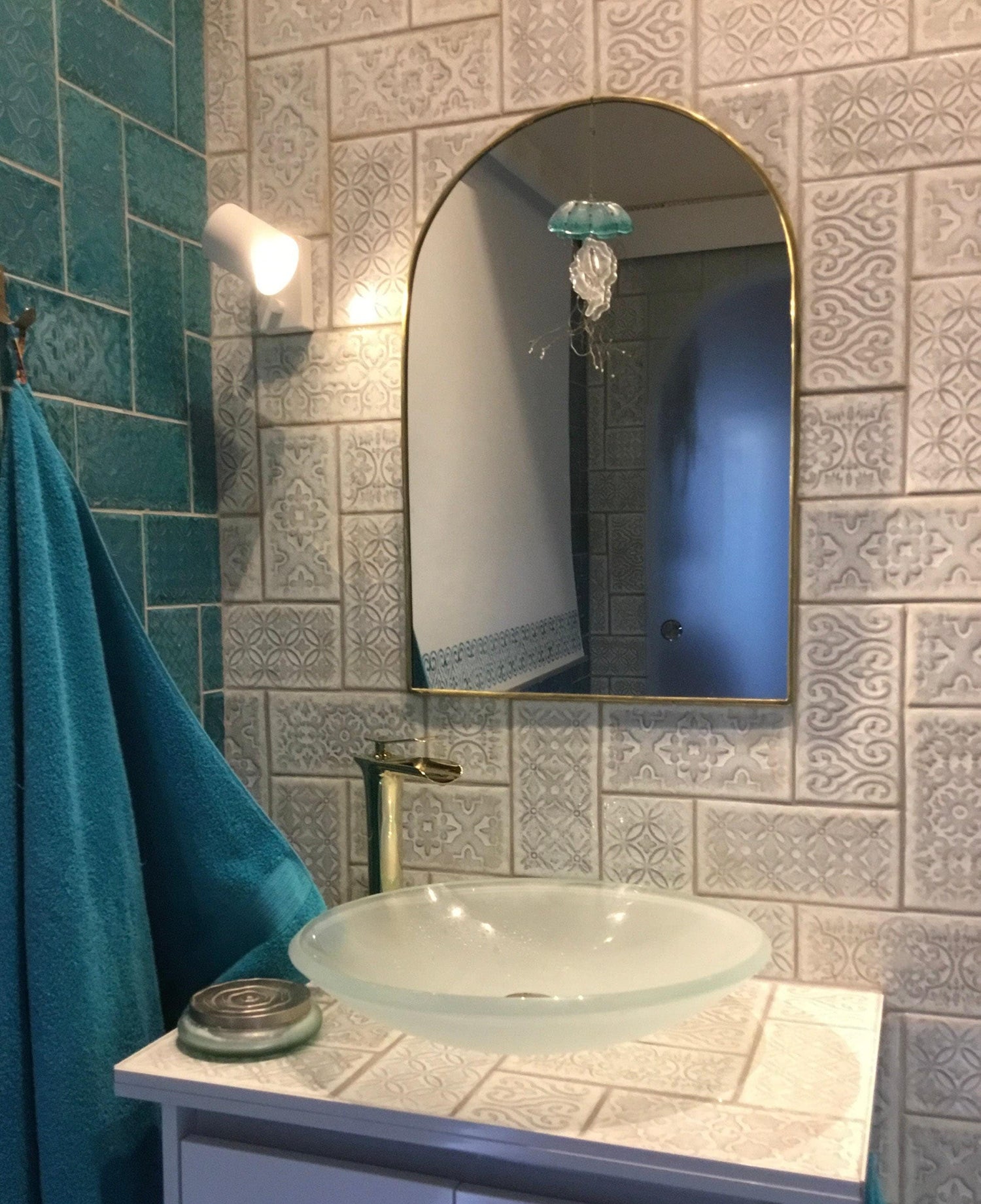 Varaudu Unlacquered Brass Arch Mirror Customized Brass Mirror 369099679 - Antique Brass Bathroom Mirror, Vanity Wall Decor