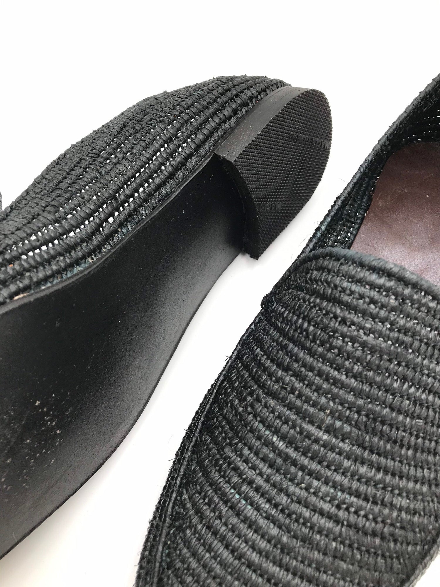 Handwoven Raffia Loafers – Lightweight Slip-On Shoes