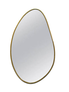 Varaudu Asymmetrical Brass Mirror Irregular Brass Frame Mirror 369099676 - Antique Brass Bathroom Mirror, Vanity Wall Decor