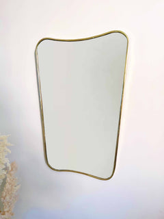 Varaudu Italian Curved Brass Mirror Butterfly Brass Wall Mirror 369099682 - Antique Brass Bathroom Mirror, Vanity Wall Decor