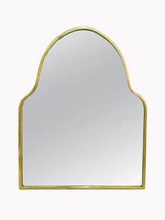 Varaudu Gold Brass Arch Mirror Handmade Brass Wall Mirror 369099709 - Antique Brass Bathroom Mirror, Vanity Wall Decor