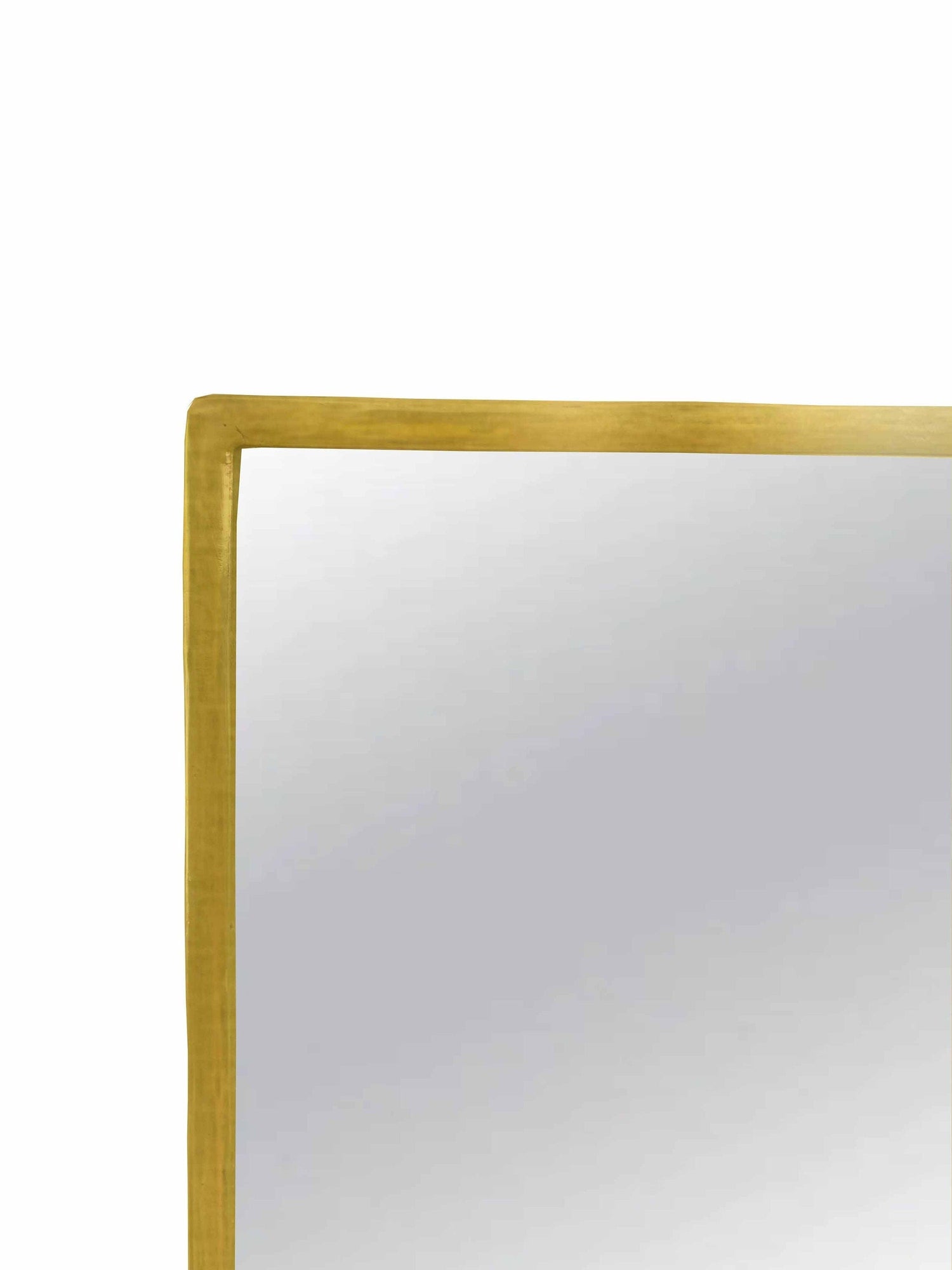 Varaudu Rectangular Brass Mirror Gold Wall Mirror 369099678 - Antique Brass Bathroom Mirror, Vanity Wall Decor