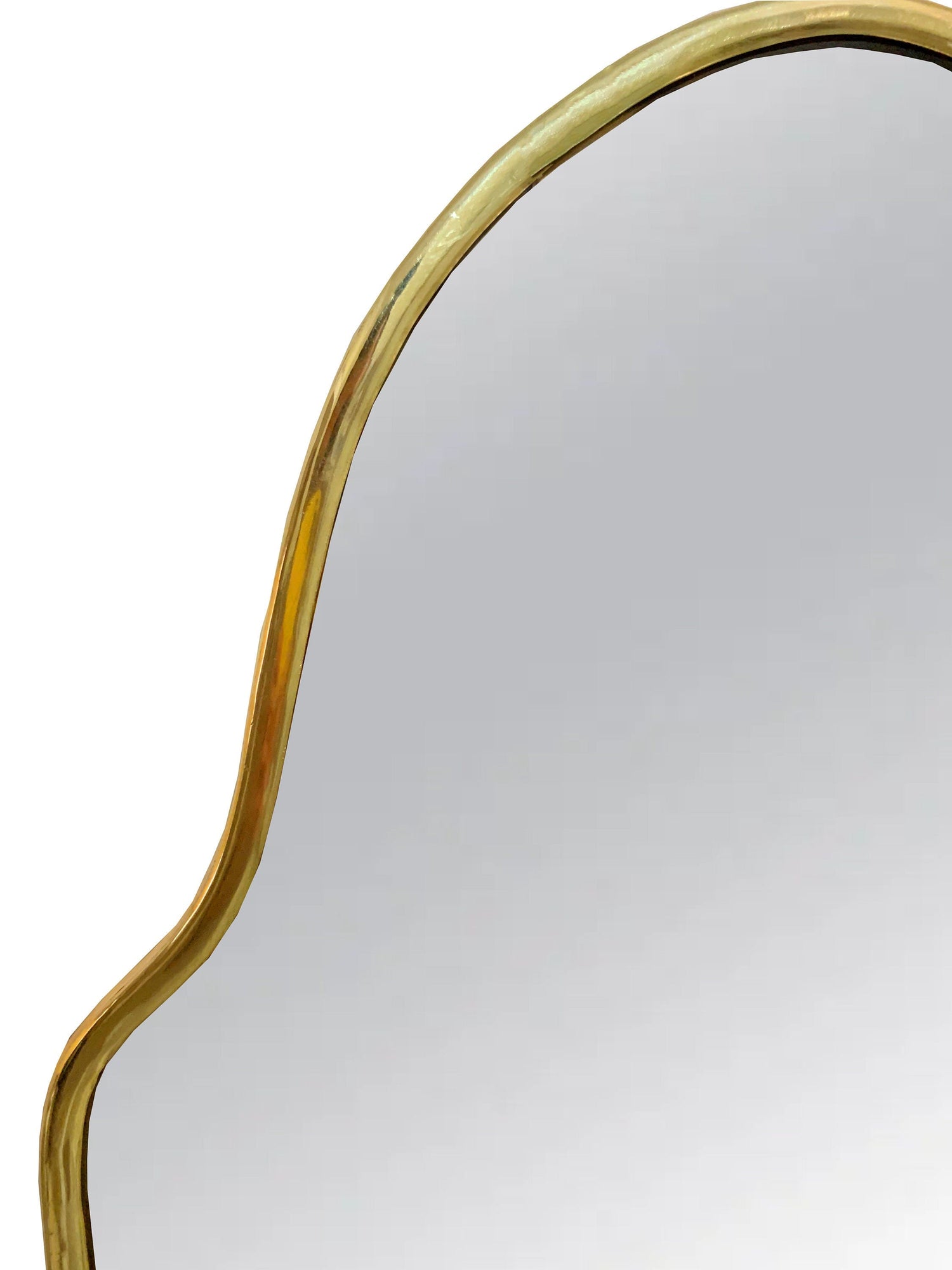 Varaudu Gold Brass Arch Mirror Handmade Brass Wall Mirror 369099709 - Antique Brass Bathroom Mirror, Vanity Wall Decor