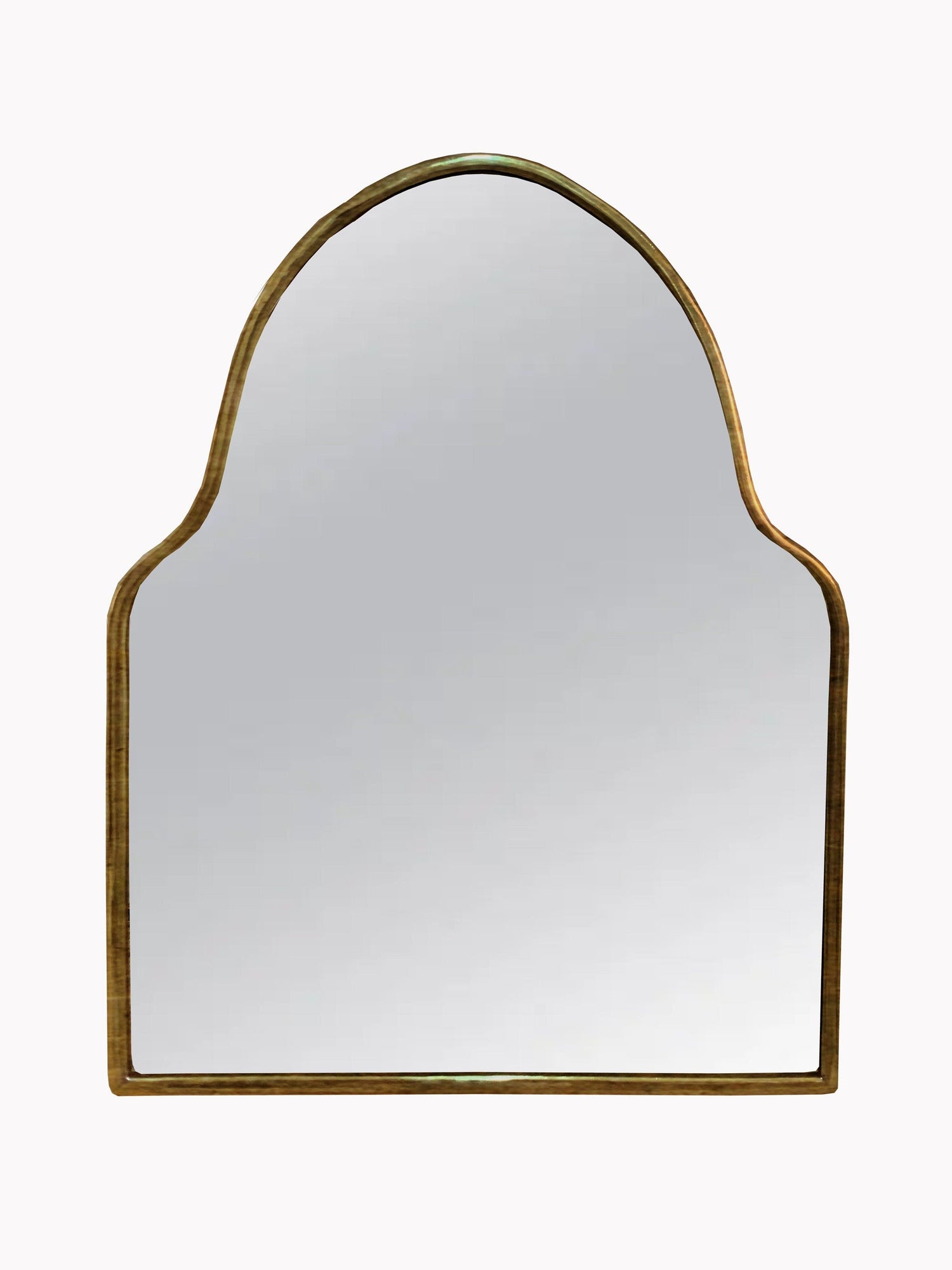 Varaudu Gold Brass Arch Mirror Handmade Brass Wall Mirror 369099709 - Antique Brass Bathroom Mirror, Vanity Wall Decor