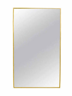 Varaudu Rectangular Brass Mirror Gold Wall Mirror 369099678 - Antique Brass Bathroom Mirror, Vanity Wall Decor