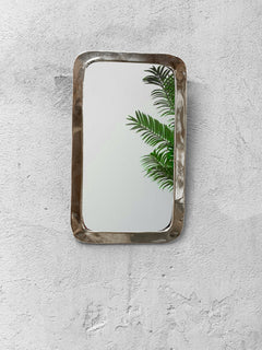 Varaudu Gold Brass Wall Mirror 369099703 - Antique Brass Bathroom Mirror, Vanity Wall Decor