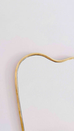 Varaudu Italian Wavy Brass Mirror Antique Metal Frame Mirror 369099674 - Antique Brass Bathroom Mirror, Vanity Wall Decor