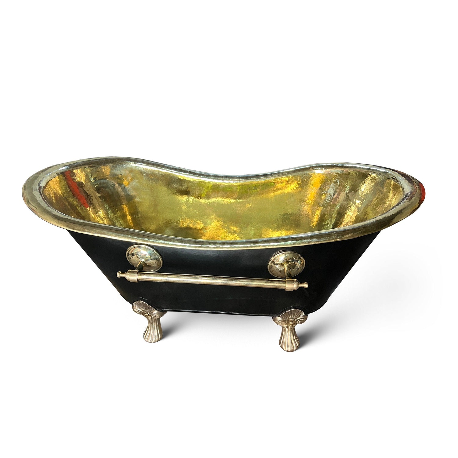 Brass Bathtub Black Exterior, Brass Bathtub Clawfoot
