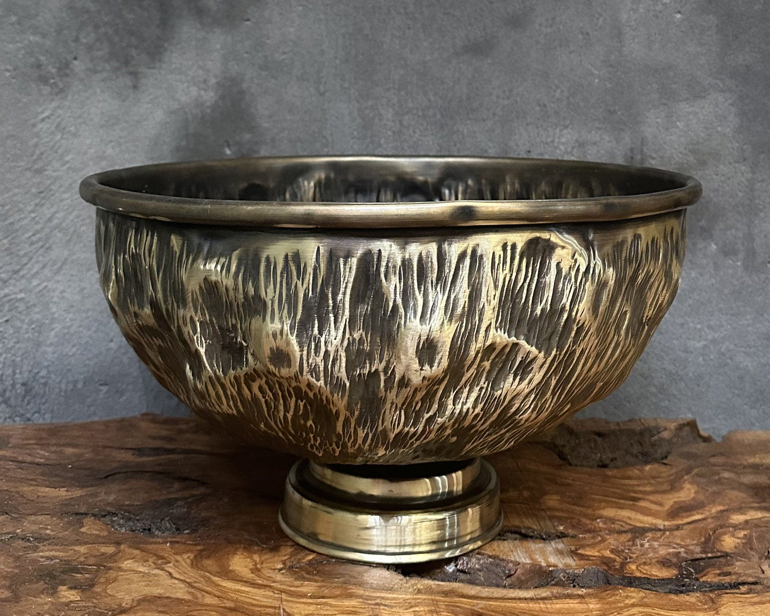 Antique Brass Bathroom Vessel Sink - Vintage Brass Countertop Basin For Bathroom