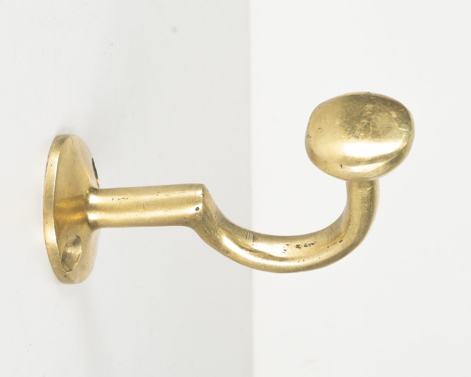 Unlacquered Brass Wall Mounted Hooks, Set Of Polished Brass Coat Hanger, Bathroom Wall Hooks