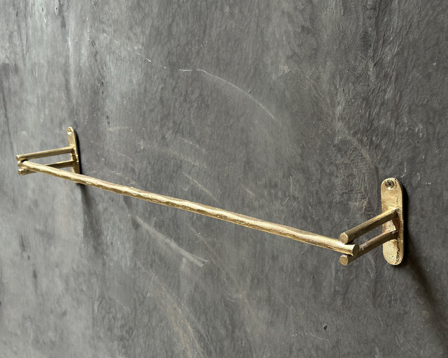 Unlacquered Brass Towel Bar – Wall Mounted Bathroom Rack