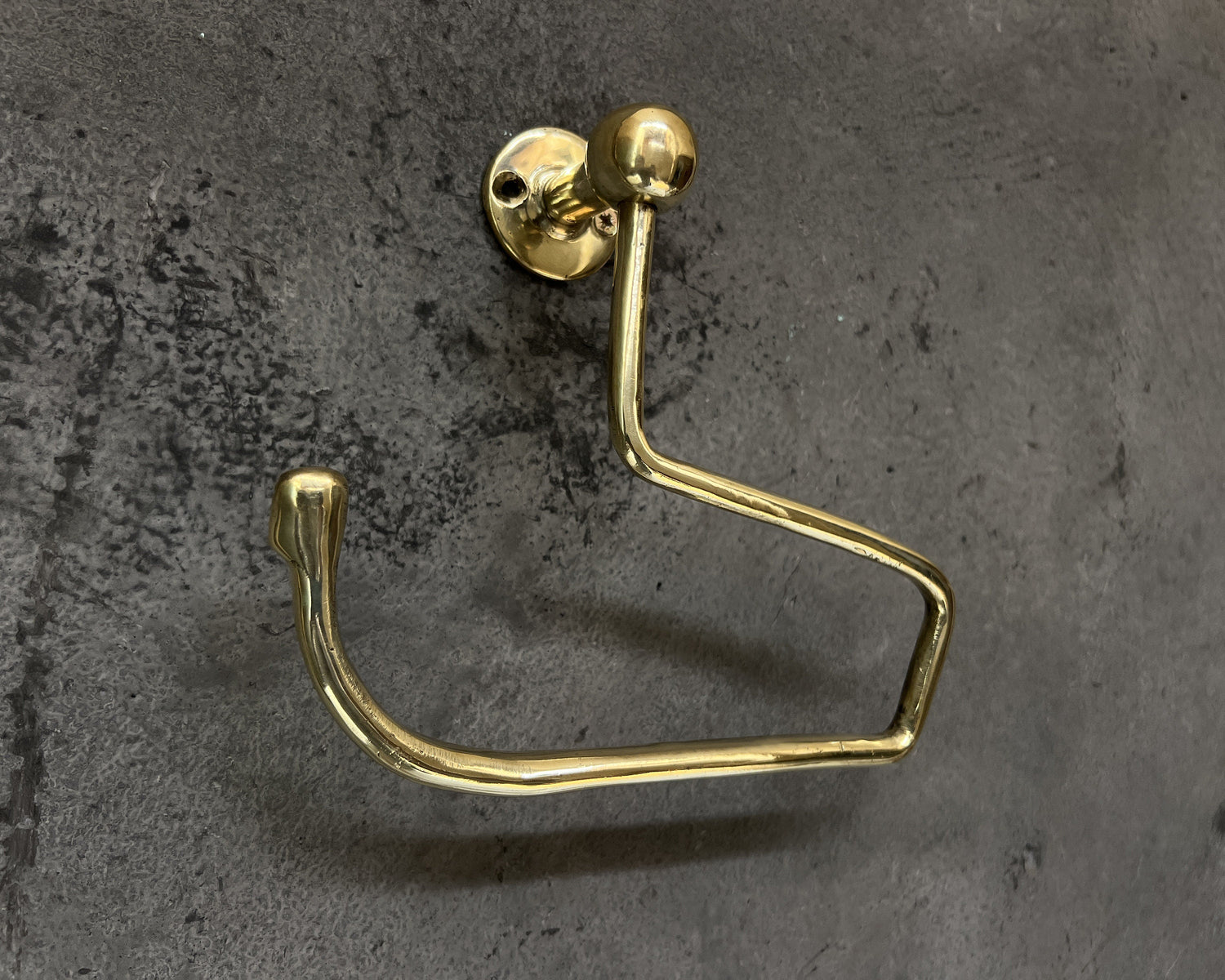 Handcrafted Solid Brass Toilet Roll Holder Stylish Brass Wall Mount Toilet Paper Holder Bathroom
