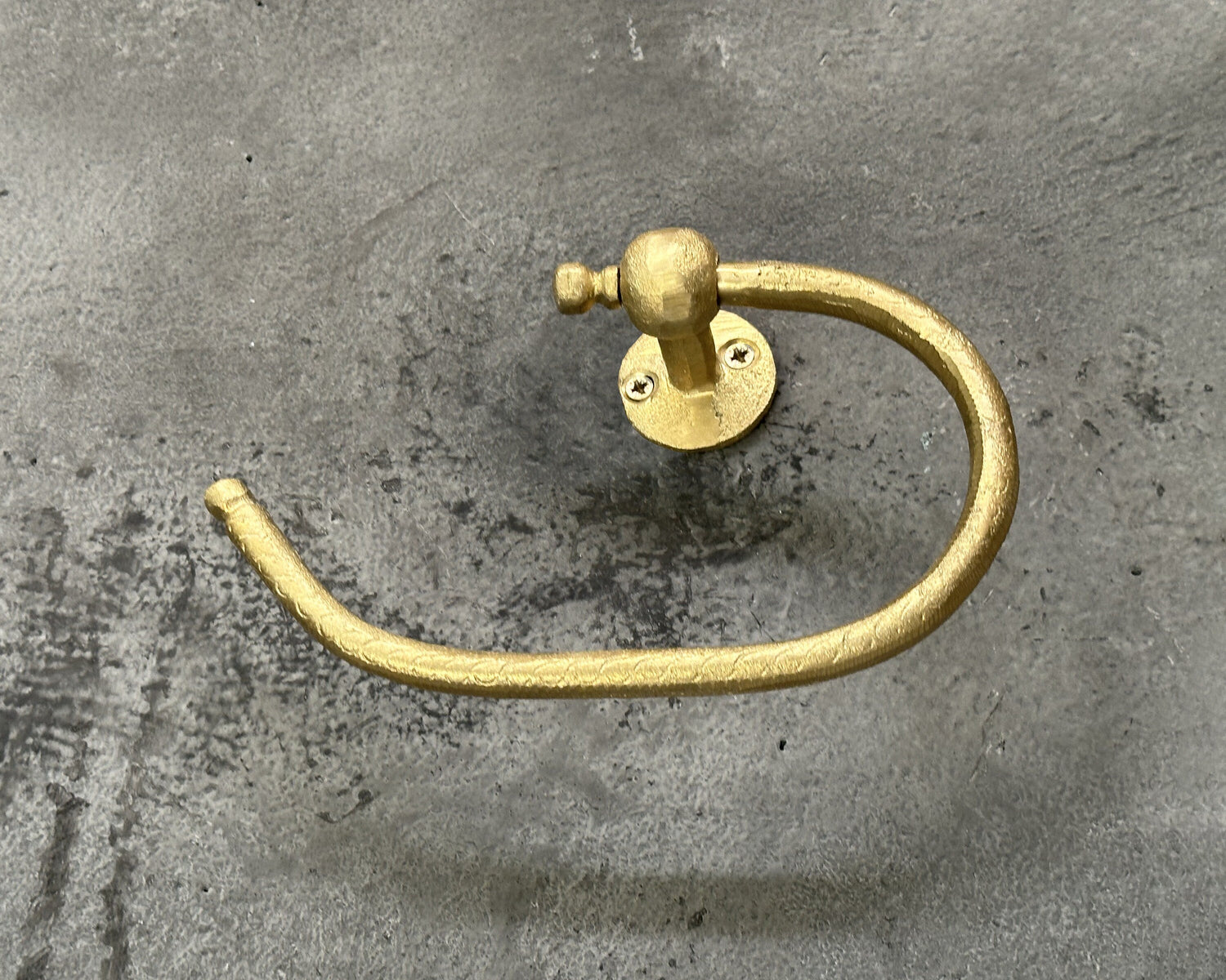 Solid Brass Toilet Paper Holder – Handcrafted Wall Mount