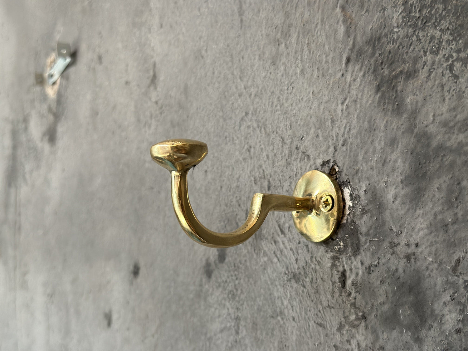 Solid Brass Wall Hooks – Vintage Bathroom Mount Set