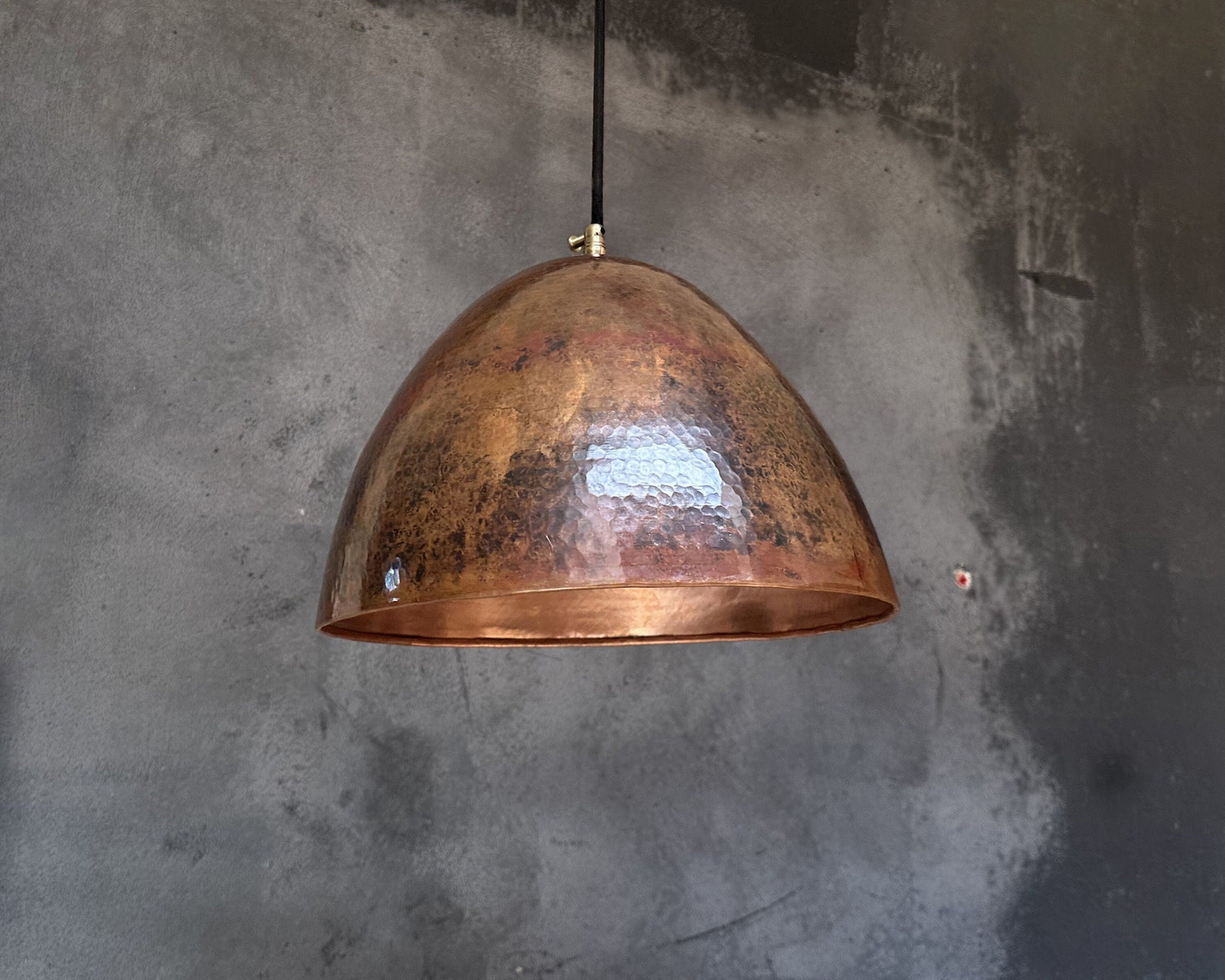 Hammered Copper Pendant Light Kitchen, Rustic Copper Pendant Light