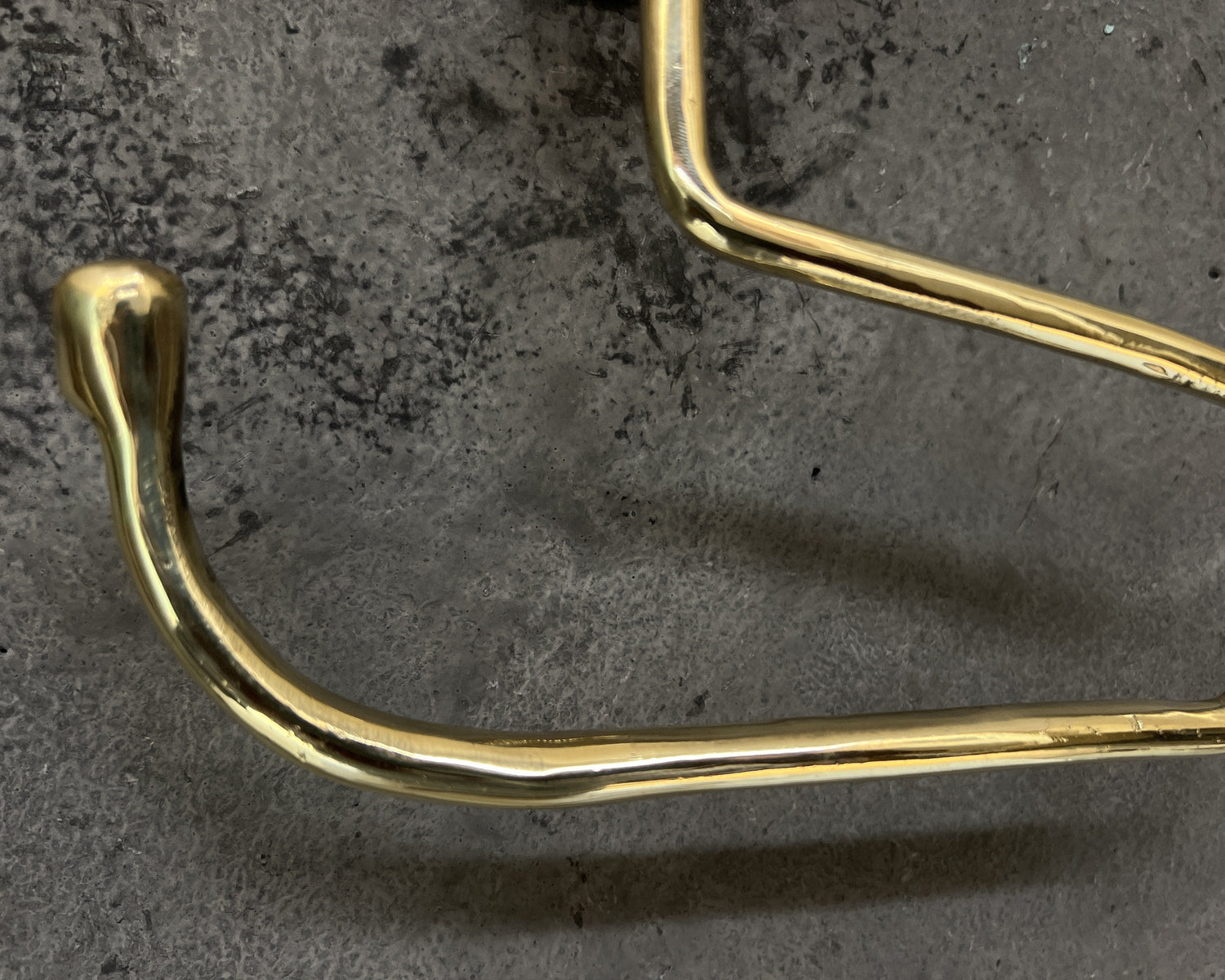 Solid Brass Wall Mount Toilet Paper Holder – Unlacquered Handmade Bathroom Fixture