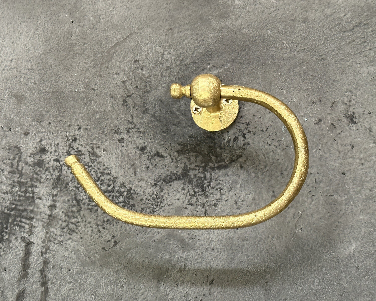 Solid Brass Toilet Paper Holder – Handcrafted Wall Mount